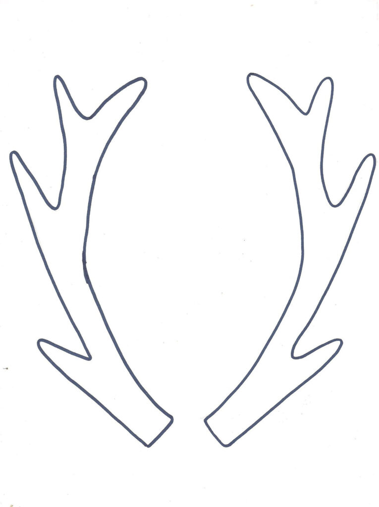 Free Printable Reindeer Antlers Template Fanny Printable