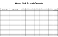 10 Best Free Printable Blank Employee Schedules Printablee