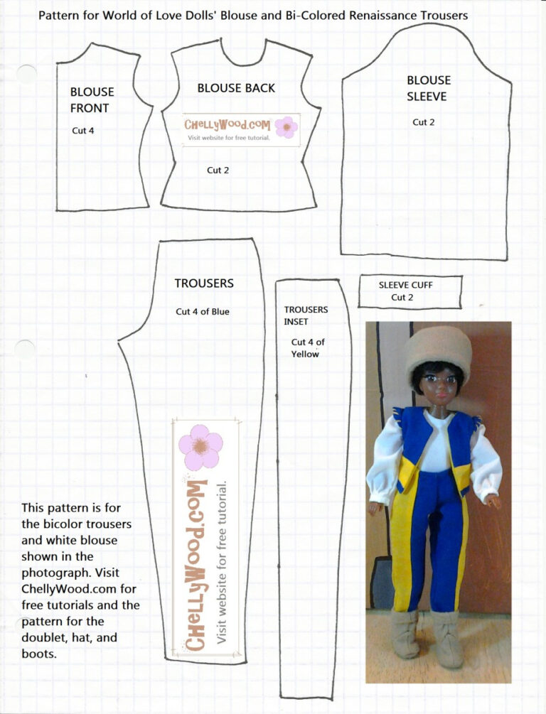 18 Inch Doll Clothes Patterns Free Printable Fanny Printable