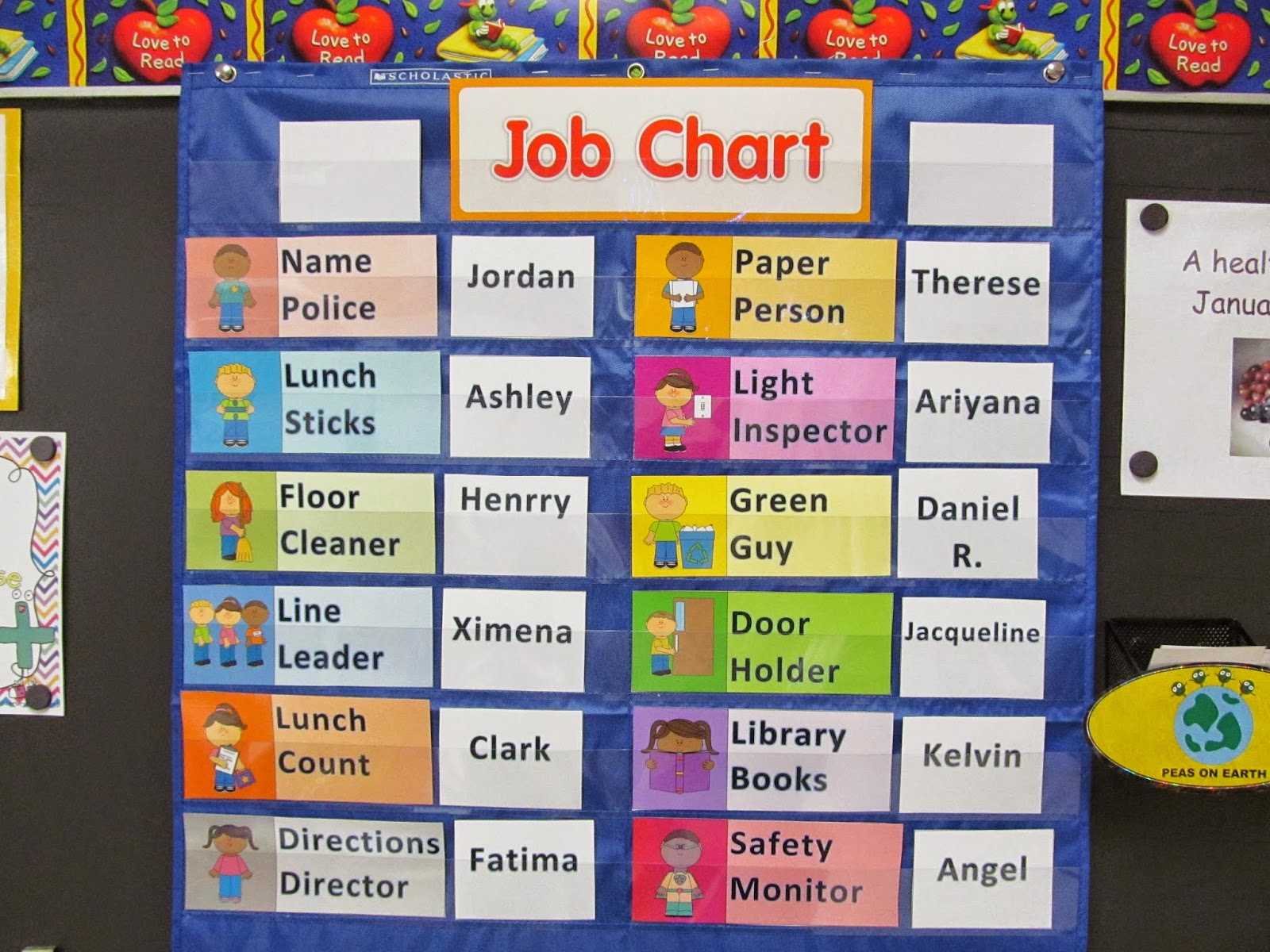 2 Happy Teachers Classroom Job Chart Makeover