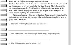 2nd Grade Reading Worksheets Best Coloring Pages For Kids