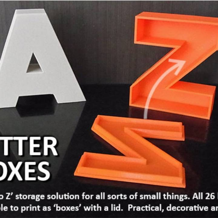 3D Printable Letter Boxes By Muzz64