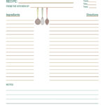 42 Perfect Cookbook Templates Recipe Book Recipe Cards
