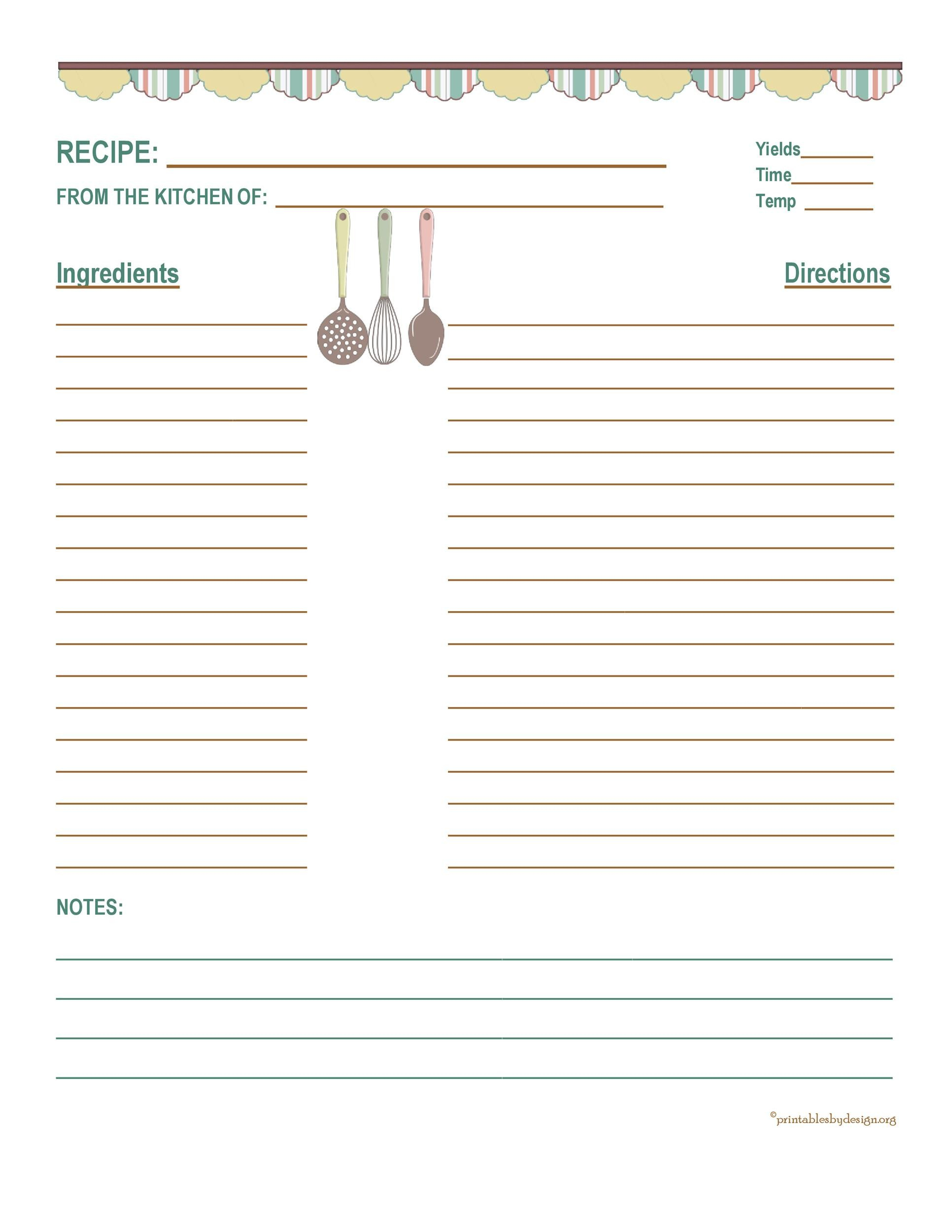 42 Perfect Cookbook Templates Recipe Book Recipe Cards 