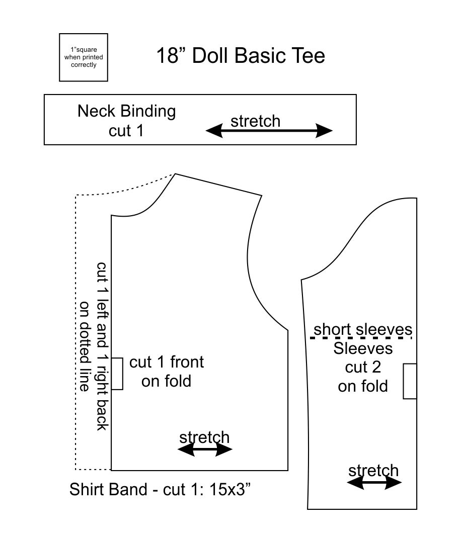 5 Best Free Printable 18 Inch Doll Clothes Patterns Printablee