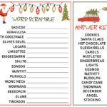 6 Best Christmas Word Scramble Printable Game Printablee