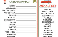 6 Best Christmas Word Scramble Printable Game Printablee