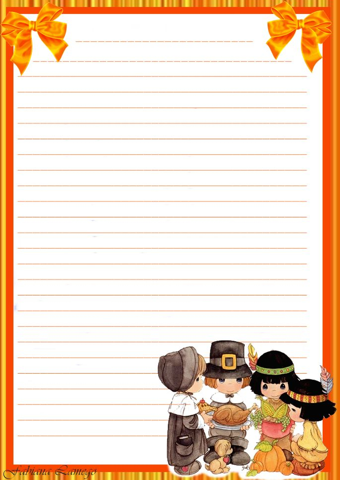 62 Best Thanksgiving Paper Letter Images On Pinterest Note Paper 