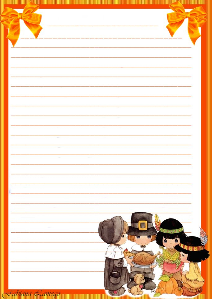 Free Printable Thanksgiving Writing Paper Fanny Printable