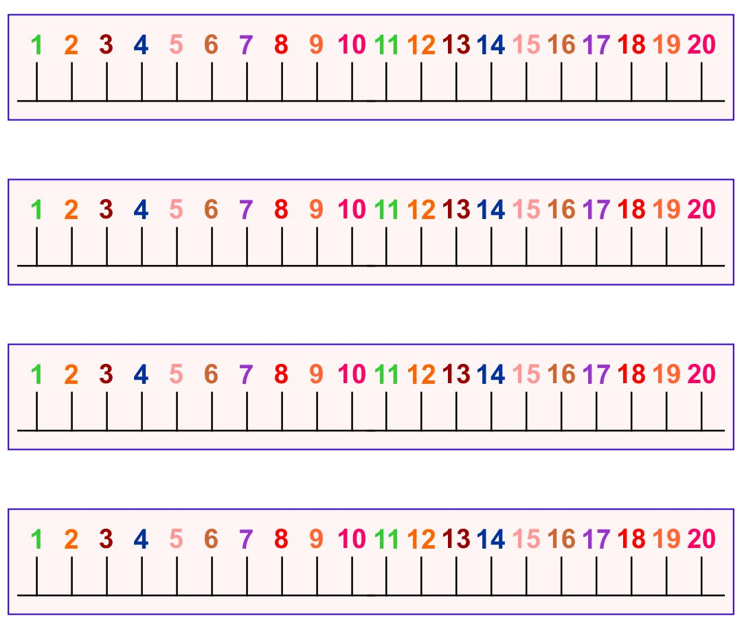 8 Best Kindergarten Number Line Printable 0 20 Printablee