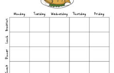 9 Best Printable Blank Menu For Daycares Printablee