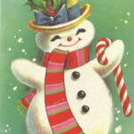 9 Best Snowman Vintage Christmas Printables Free Printablee