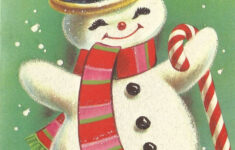 9 best snowman vintage christmas printables free printablee 9 Best Snowman Vintage Christmas Printables Free Printablee