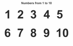 Adorable Free Printable Numbers 1 10 Alma Website