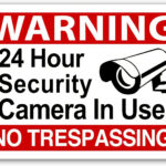 Amazon 24 Hour Video Surveillance Warning CCTV Sign No Trespassing