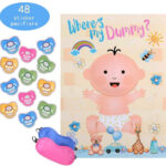 Amazon Reusable Baby Shower Games Pin The Dummy On The Baby Game