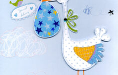 Baby Boy Congratulations Gigantic Greeting Card Cards