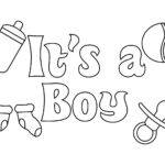 Baby Shower Coloring Pages For Boy Baby Coloring Pages Baby Shower