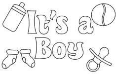 Baby Shower Coloring Pages For Boy Baby Coloring Pages Baby Shower