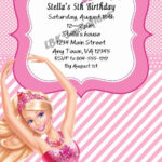 Barbie Invitations Templates Free Best Of Custom Barbie Birthday