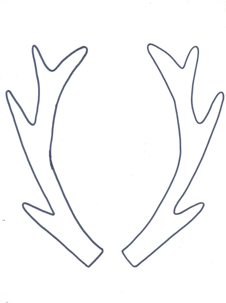 Free Printable Reindeer Antlers Template