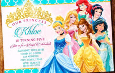 birthday invitation template disney princess birthday invitation Birthday Invitation Template Disney Princess Birthday Invitation
