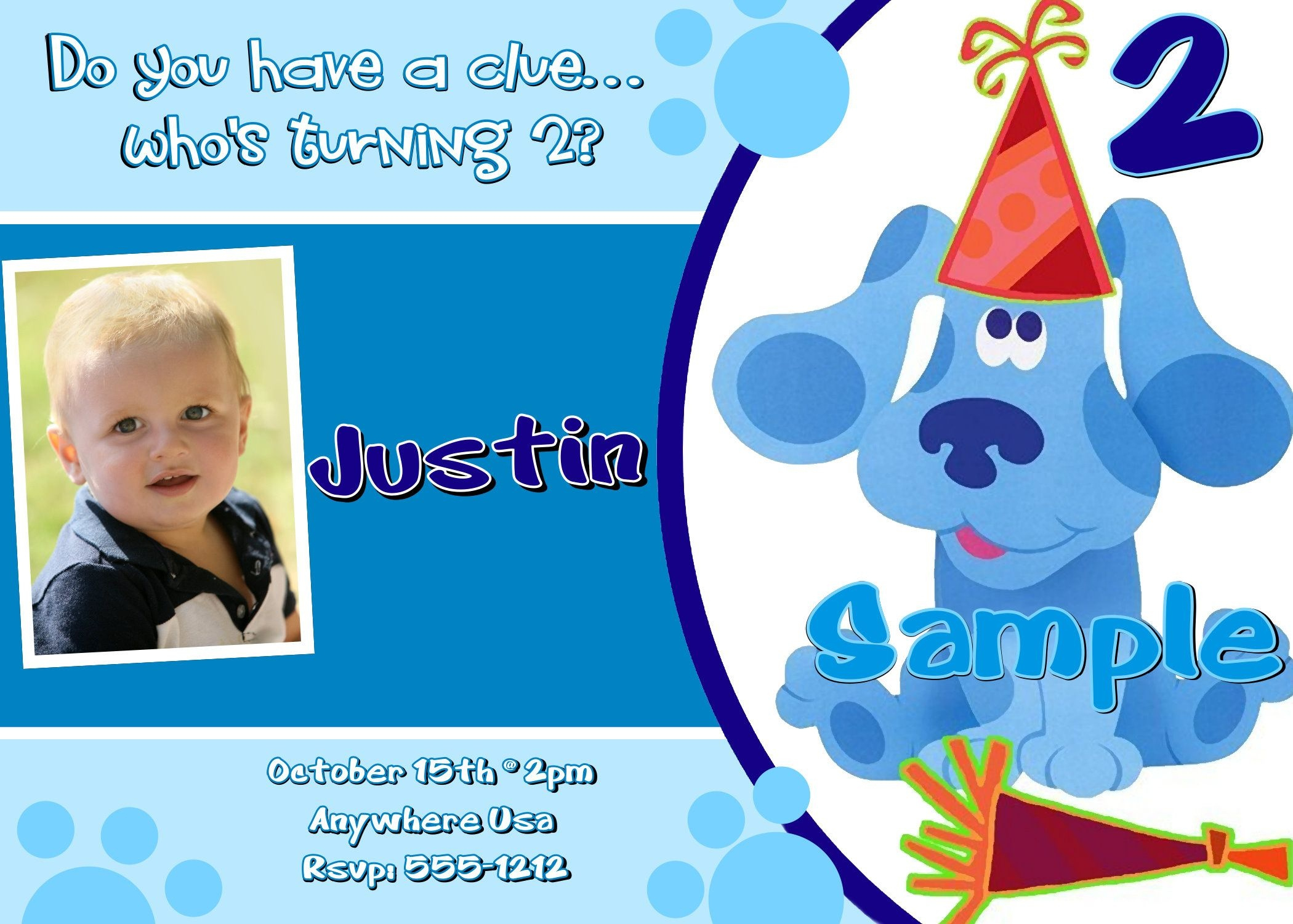 Blue s Clues Invitations Free Printable Free Printable