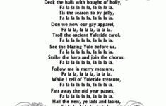bluebonkers deck the halls free printable christmas carol lyrics BlueBonkers Deck The Halls Free Printable Christmas Carol Lyrics