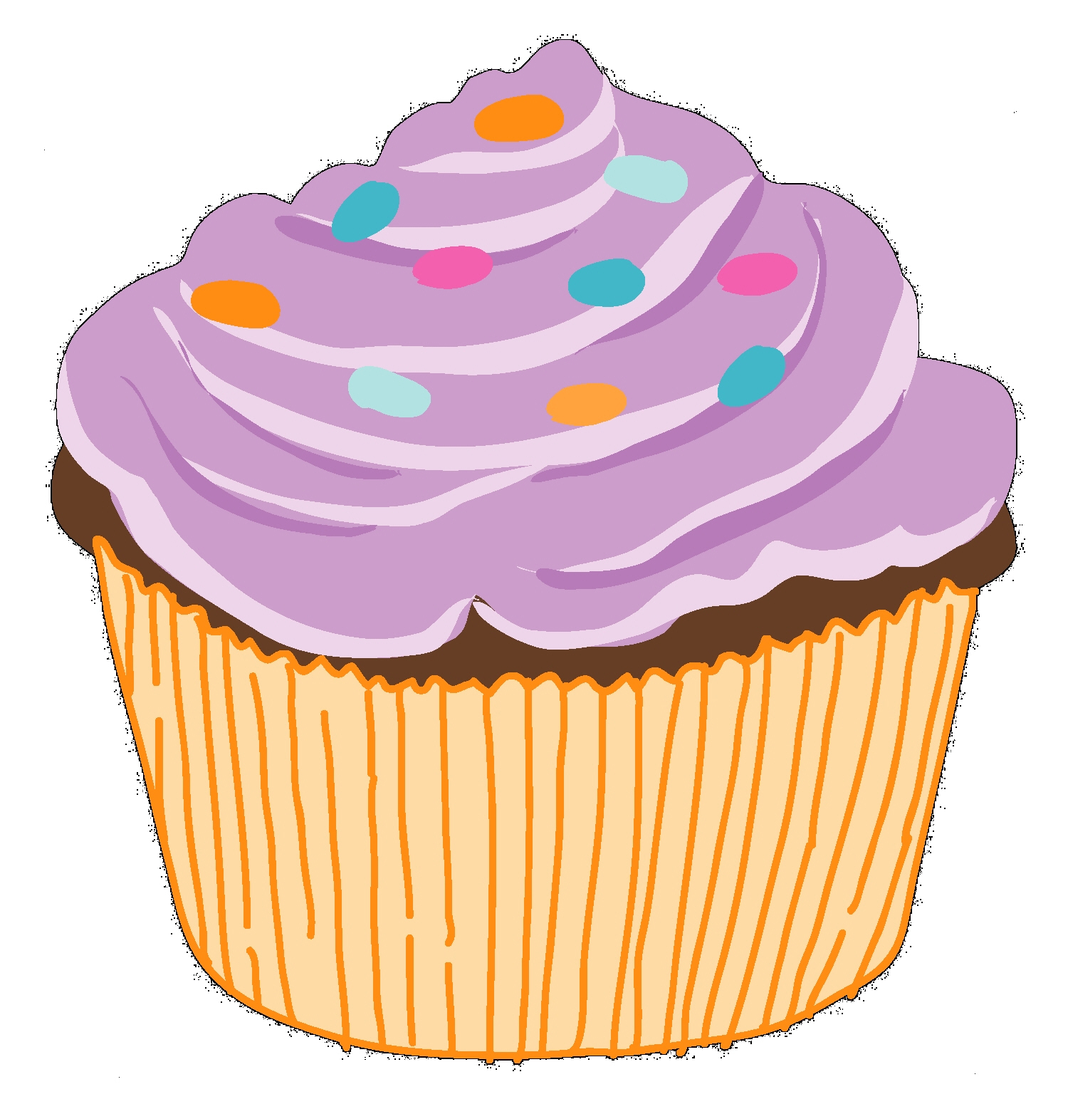 Chocolate Cupcakes Clipart Free Clipart Images Clipartix
