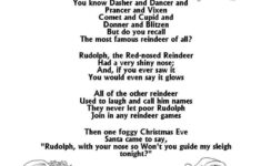 Christmas Carol Lyrics RUDOLPH THE RED NOSED REINDEER Www