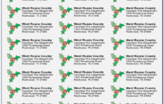 Christmas Return Address Labels Template Avery 5160