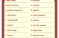 christmas song scramble free printable free printable a to z 1 Christmas Song Scramble Free Printable Free Printable A To Z