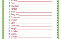 christmas song scramble free printable free printable a to z Christmas Song Scramble Free Printable Free Printable A To Z