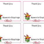 Christmas Thank You Card Templates Free Best Sample Template Design