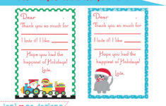 christmas thank you notes for kids free printable Christmas Thank You Notes For Kids Free Printable