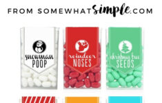 Christmas Tic Tac Labels Printable Somewhat Simple