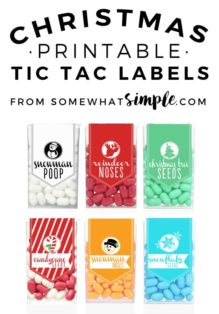 Free Printable Tic Tac Labels