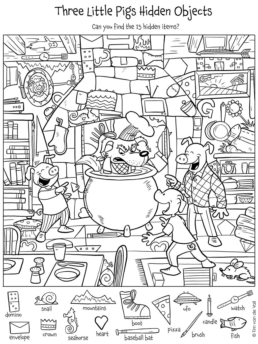 Coloring Page Hiddene Coloring Pages Free Printables Free Printable 