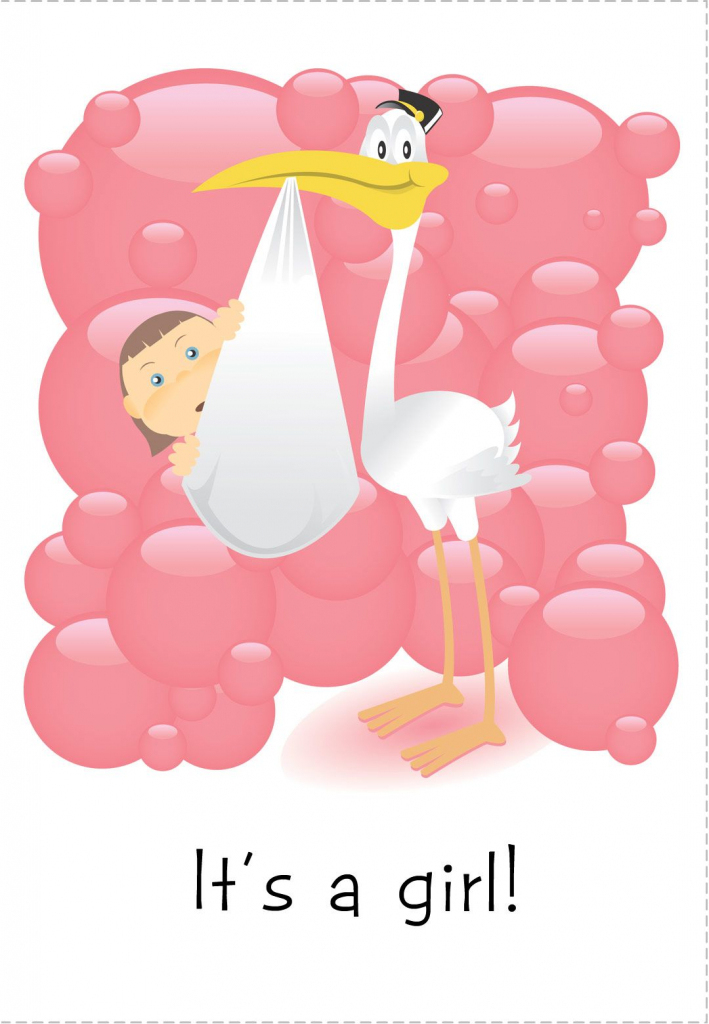 Congratulations On Your Baby Girl Free Printable Cards Printable Card 