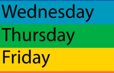 Day Of The Week Printable Shop Fresh