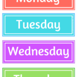 Days Of The Week Flashcards FREEBIES The Mum Educates