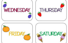 Days Of The Week Flashcards That Matches The Very Hungry Caterpillar