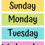 Days Of The Week FREE PRINTABLE Printables Free Kids All About Me