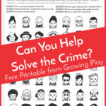 Detective Puzzle For Kids Free Printable Growing Play