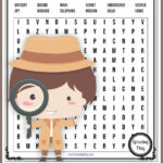 Detective Word Search Puzzle Growing Play Mystery Stories For Kids