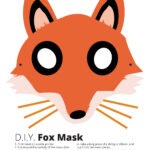 Diy Fox Printable Mask For Kids Clipart Drawer Diy Printable
