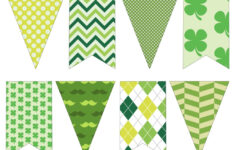 DIY St Patrick s Day Decorations Printable Banner Paper Trail Design