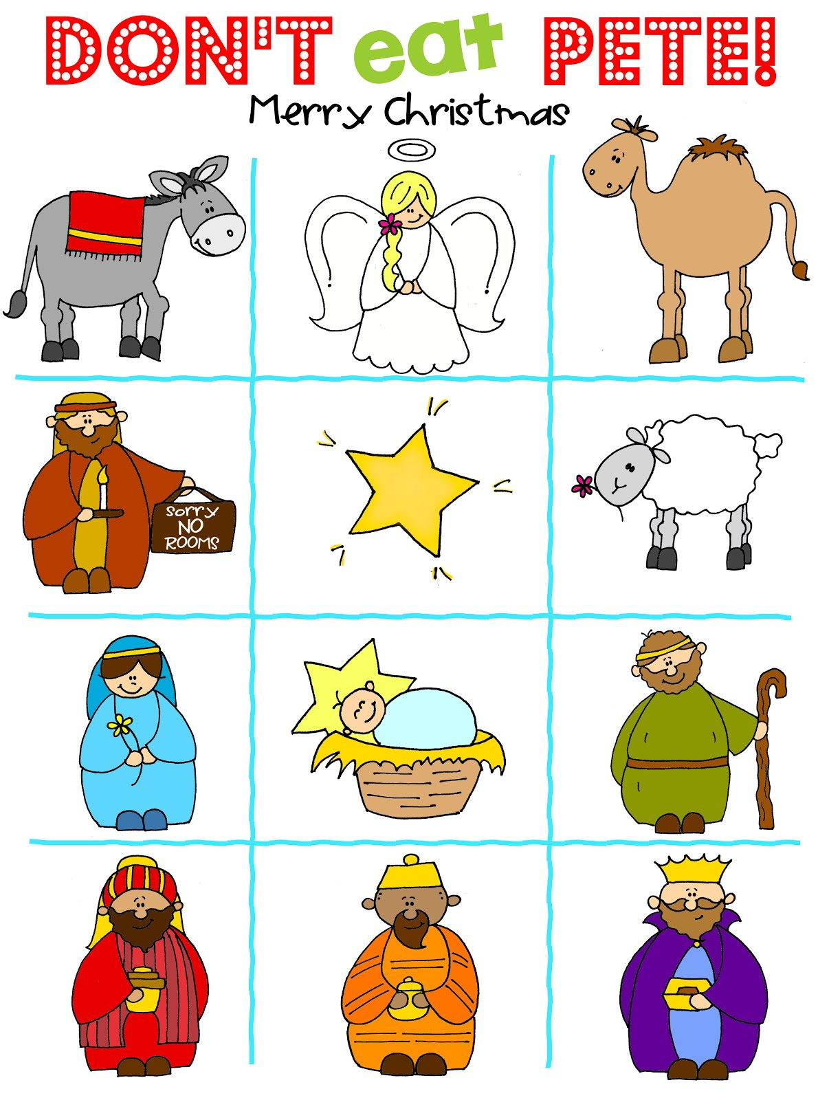 Don t Eat Pete Nativity Version FREE PRINTABLE