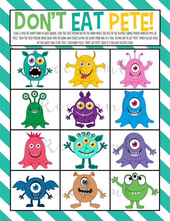 Don t Eat Pete Printable For Kids Games For Small Kids Fun Group 