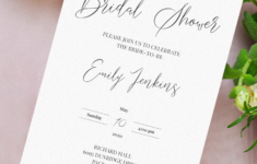 Download Printable Classic Elegant Bridal Shower Invitation PDF